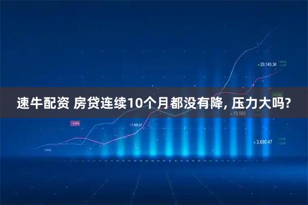 速牛配资 房贷连续10个月都没有降, 压力大吗?
